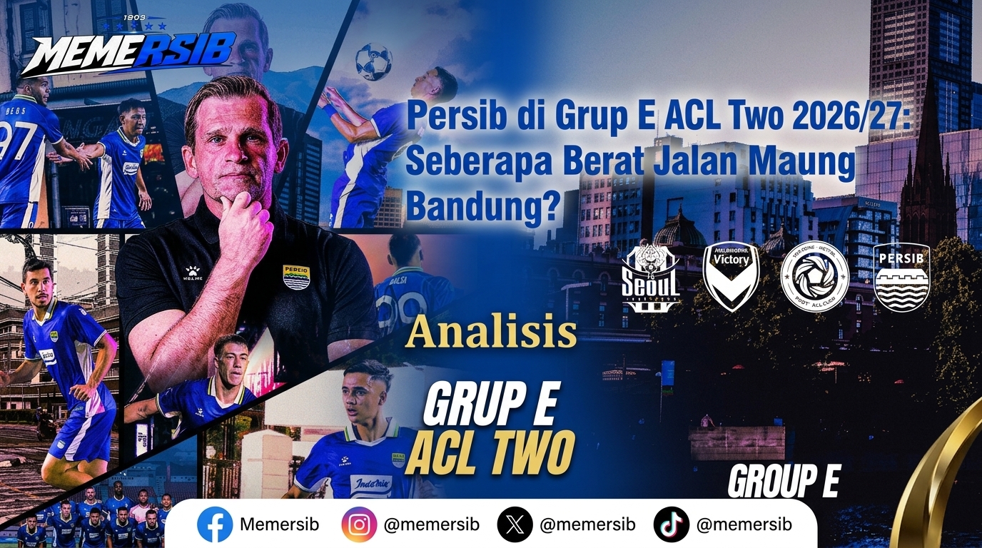 Persib di Grup E ACL Two 2026/27: Seberapa Berat Jalan Maung Bandung?